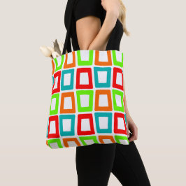 Bolso De Tela Rectángulos sesgados