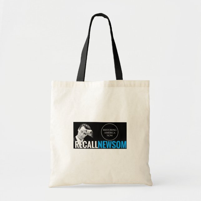 BOLSO DE TELA RECUERDA EL TOTE NEWSOM NOW (Frente)