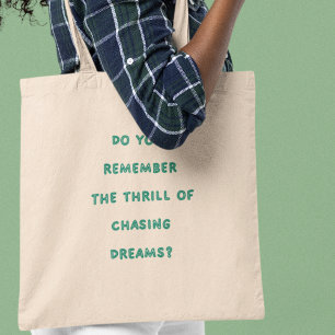 Bolso De Tela Recuerdas la nostalgia retro extravagante y soñado