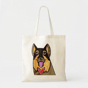 Bolso De Tela Recuerdo de arte pop de perro de pastor alemán