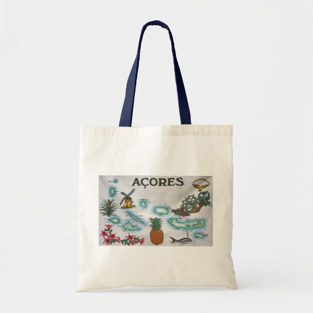 Bolso De Tela Recuerdo de Azores (Frente)