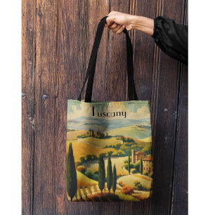 Bolso De Tela Recuerdo de vacaciones de la campiña toscana de It