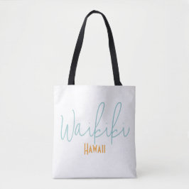 Bolso De Tela Recuerdo de viaje a Waikiki, Hawái