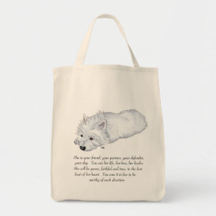 Bolso De Tela Recuerdo de West Highland White Terrier