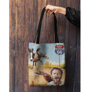 Bolso De Tela Recuerdo fotográfico de Oatman Burro Ruta 66