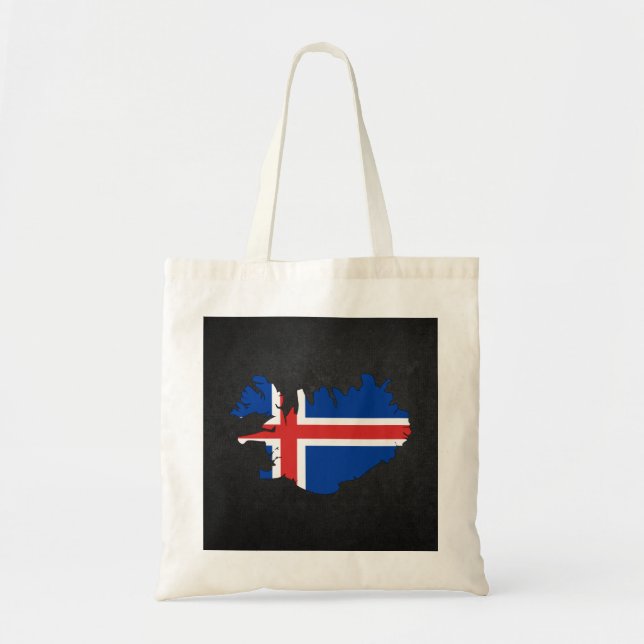 Bolso De Tela Recuerdo islandés del viaje (Frente)