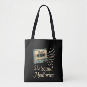 Bolso De Tela Recuerdos de Cassette