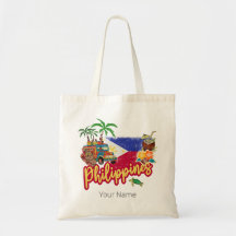 Recuerdos de palma con bandera de mimbre de Filipi
