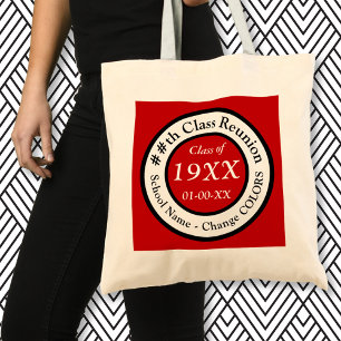 Bolso De Tela Recuerdos de reunión de clase personalizada, reun