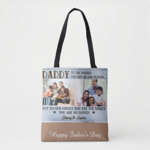Bolso De Tela Recuerdos en movimiento: Feliz Día del Padre, Pers