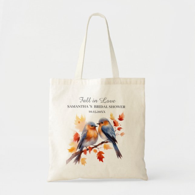 Bolso De Tela Recuerdos para la fiesta de compromiso de otoño (Frente)