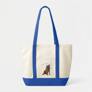 Bolso De Tela Recuperador de Labrador de chocolate marrón