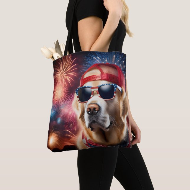 Bolso De Tela Recuperador de oro patriótico (Detalle)