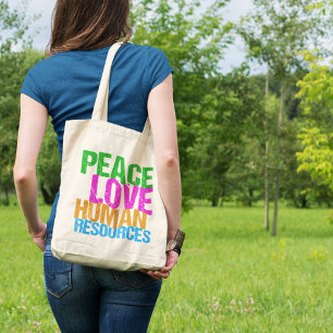 Bolso De Tela Recursos humanos de Peace Love