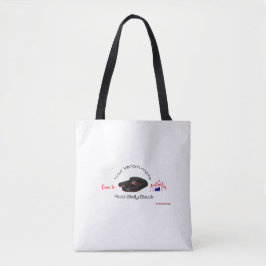 Bolso De Tela Red Belly Black