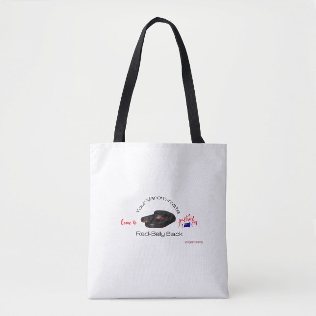 Bolso De Tela Red Belly Black (Anverso)