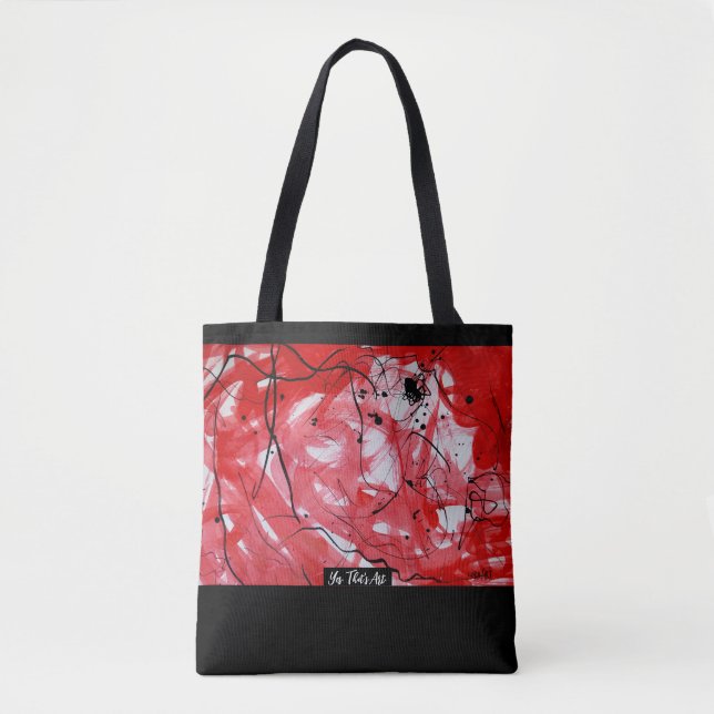 Bolso De Tela RED&BLACK SCRIBBLE: Tasche (Anverso)