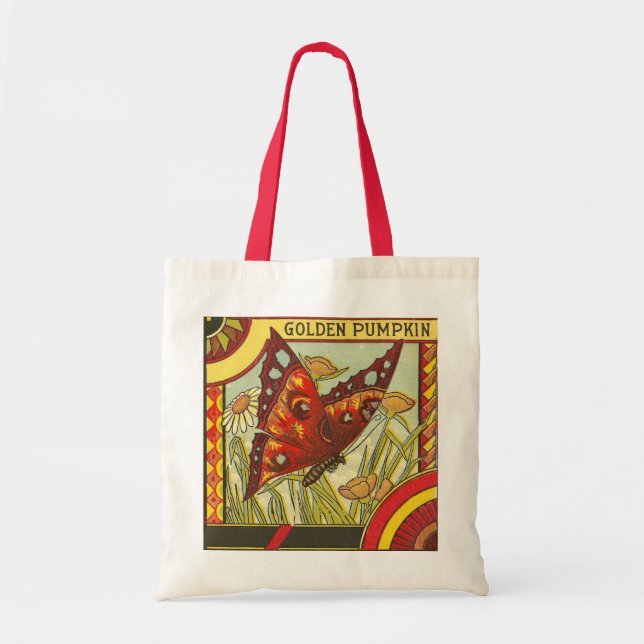 Bolso De Tela Red Butterfly Crate Label (Frente)