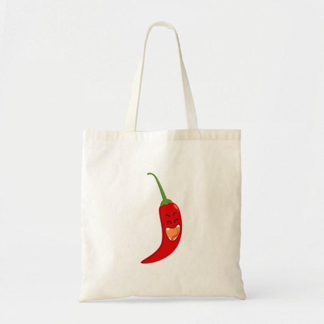 Bolso De Tela Red Chili (Frente)