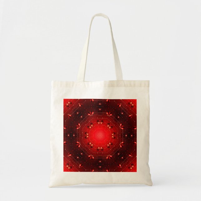 Bolso De Tela Red Decorative Tote Bag (Frente)
