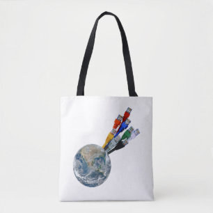Bolso De Tela Red Ethernet conectada a la Tierra