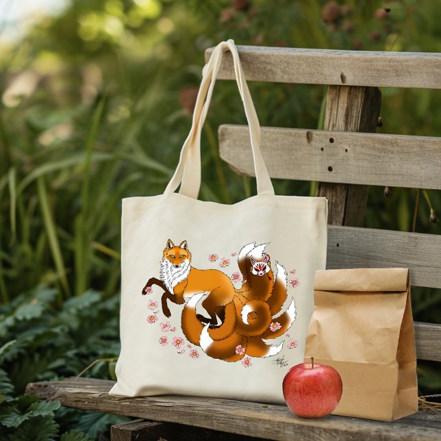 Bolso De Tela Red Fox Tails Kitsune Kasai (Subido por el creador)
