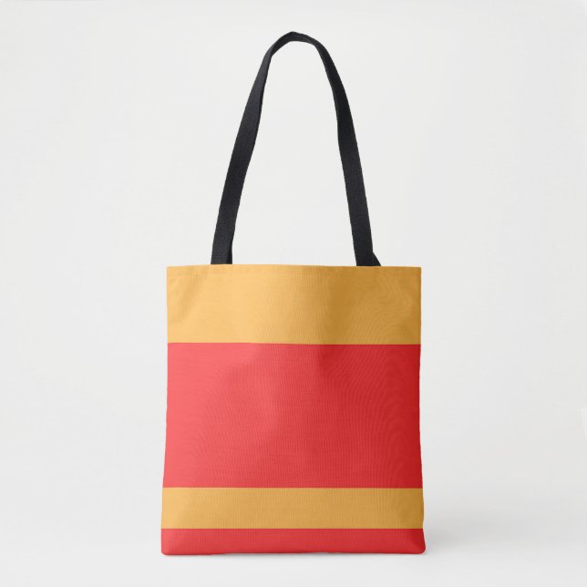 Bolso De Tela Red Gold Color Block  (Anverso)