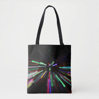 Bolso De Tela Red, green, and blue abstract painting