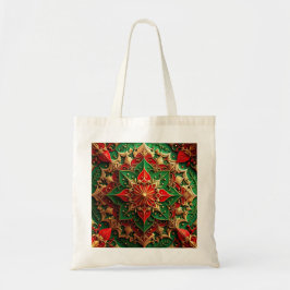 Bolso De Tela Red Green Decorative Holiday Tote Bag