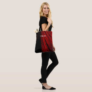 Bolso De Tela Red Horse Mane Resumen Cita Tote Bag