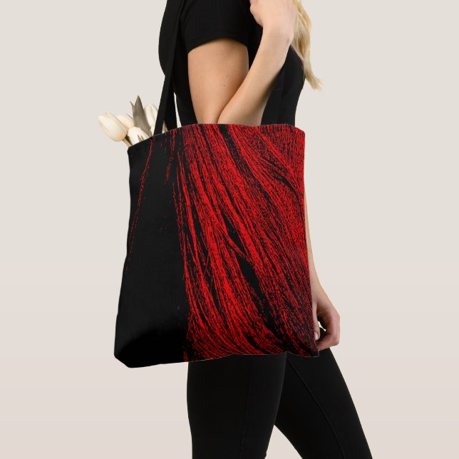 Bolso De Tela Red Horse Mane Resumen de Tote Bag (Detalle)