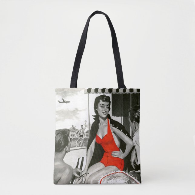 Bolso De Tela Red Hot Woman (Anverso)