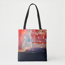 Bolso De Tela Red Planet, Abstract Art