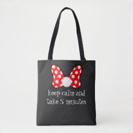 Bolso De Tela Red polka dots vibrant Ribbon