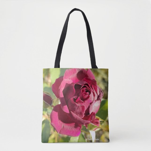 Bolso De Tela Red Rose  (Anverso)