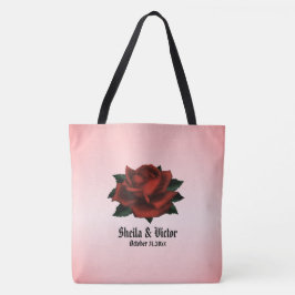 Bolso De Tela Red Rose Gothic Boda Personal