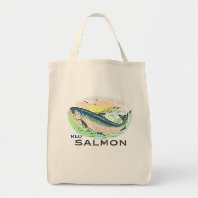 BOLSO DE TELA RED SALMON (Frente)