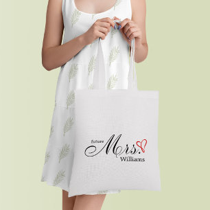 Bolso De Tela Red Scribblet Future Mrs.