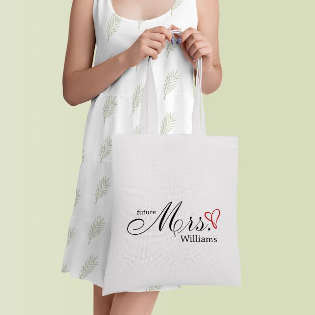 Bolso De Tela Red Scribblet Future Mrs. (Subido por el creador)