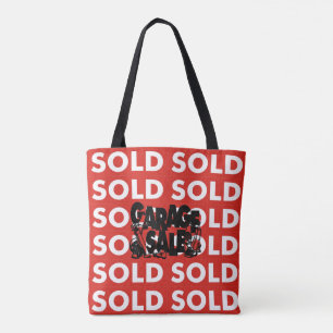 Bolso De Tela Red Sold Garage Sale Comprando Tote Bag