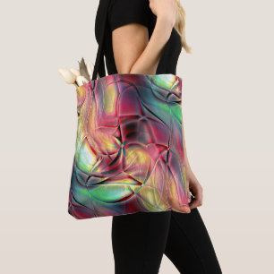 Bolso De Tela Reddish to green colorido 'beach cloth'