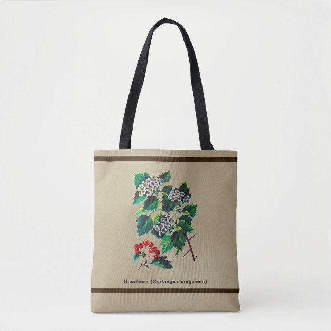 Bolso De Tela Redhaw Hawthorn En Papel Antiguo (Anverso)