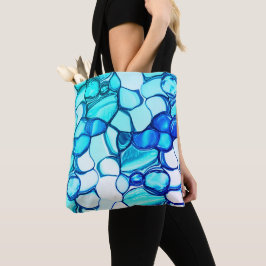 Bolso De Tela Redondo como piedras en tonos similares a los de l