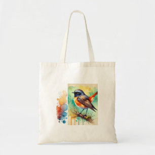 Bolso De Tela Redstart Bird 020824AREF122 - Watercolor