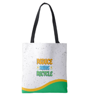 Bolso De Tela Reduce Reuse Recycle Eco Tote Bag