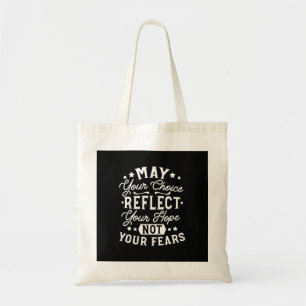 Bolso De Tela Refleja Esperanza No Miedo – Frase Motivacional de