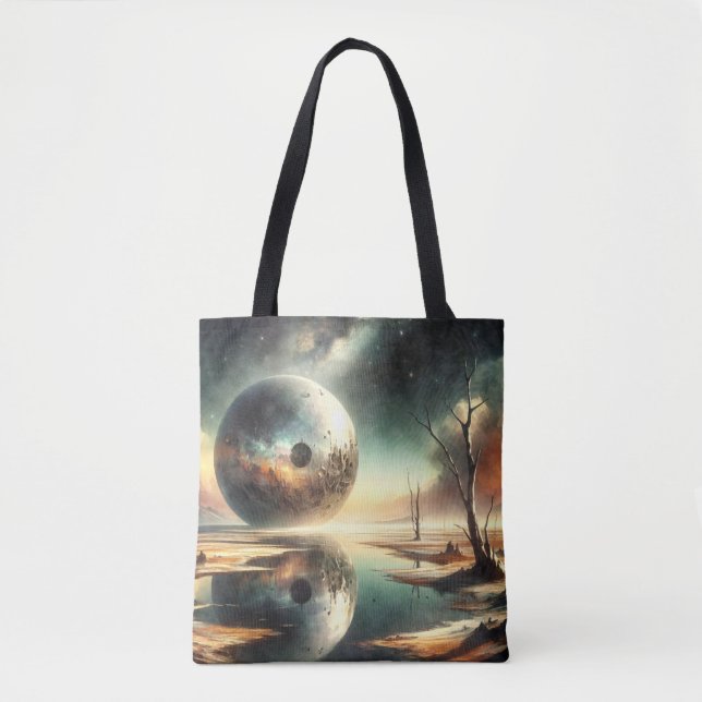 Bolso De Tela Reflejos del Caos (Anverso)