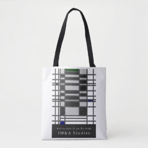 Bolso De Tela Reflexión II del Minimalism en el tote de Stijl
