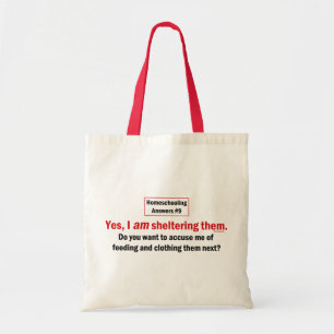Bolso De Tela Refugio de Homeschool