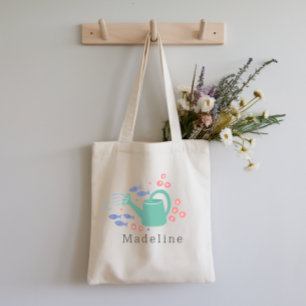 Bolso De Tela Regadera floral moderna y única
